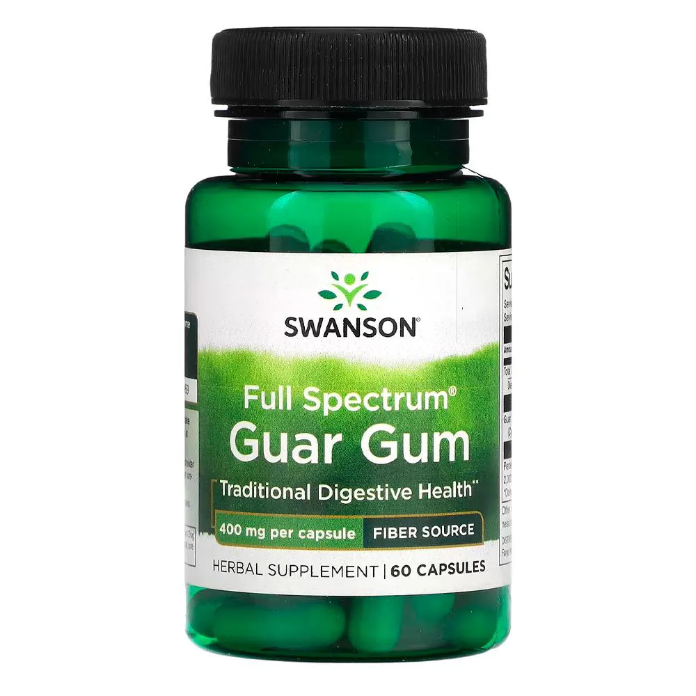 GOMA DE GUAR 400MG SWANSON 60 CáPSULAS IMPORTADO