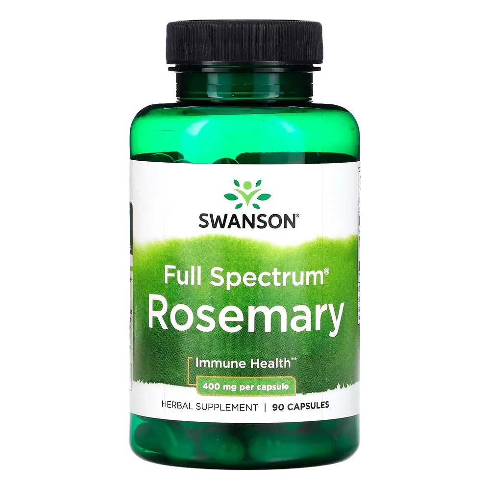 ALECRIM ROSEMARY 400MG SWANSON 90 CAPSULAS IMPORTADO