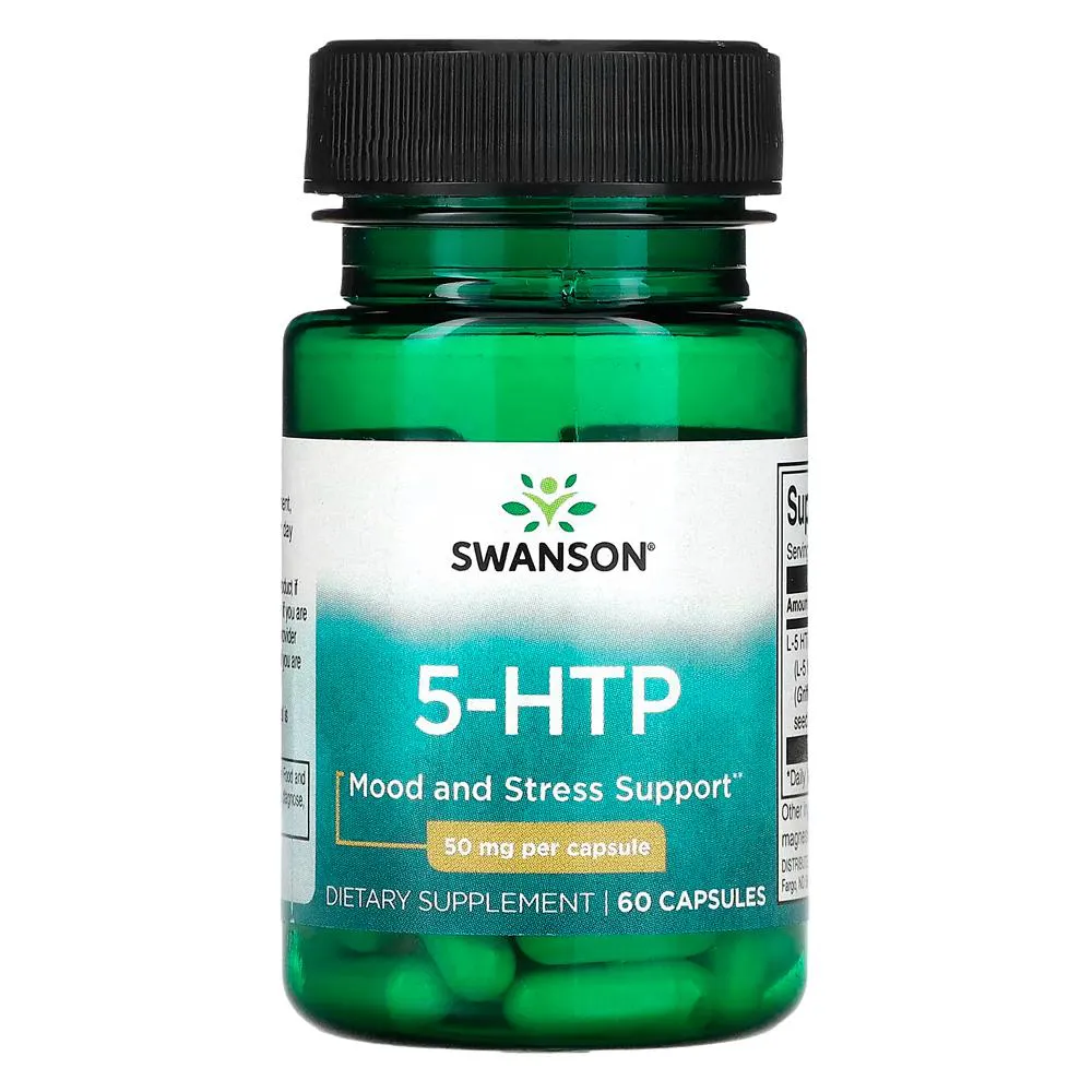 5 HTP 50MG SWANSON 60 CáPSULAS IMPORTADO