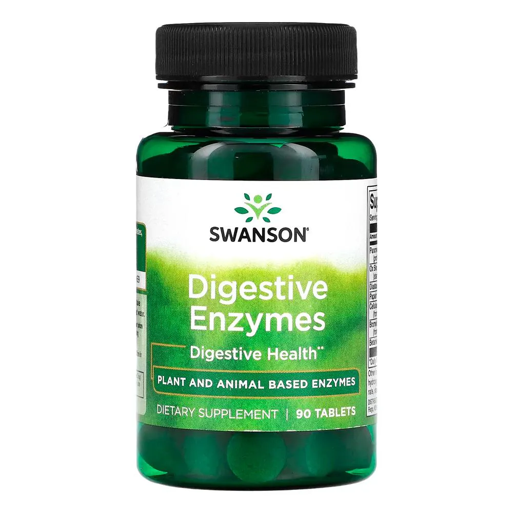 ENZIMAS DIGESTIVAS SWANSON 90 TABLETS IMPORTADO