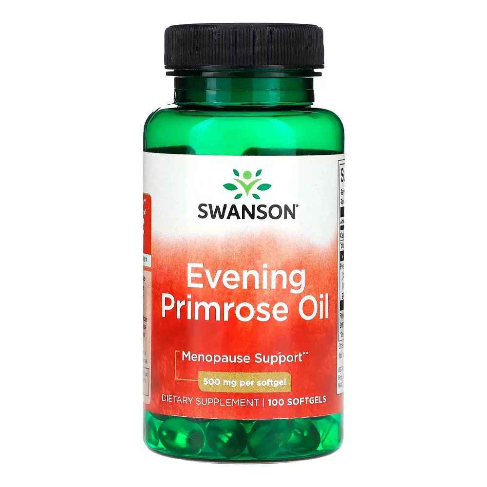 ÓLEO DE PRíMULA 500MG SWANSON 100 SOFTGELS IMPORTADO