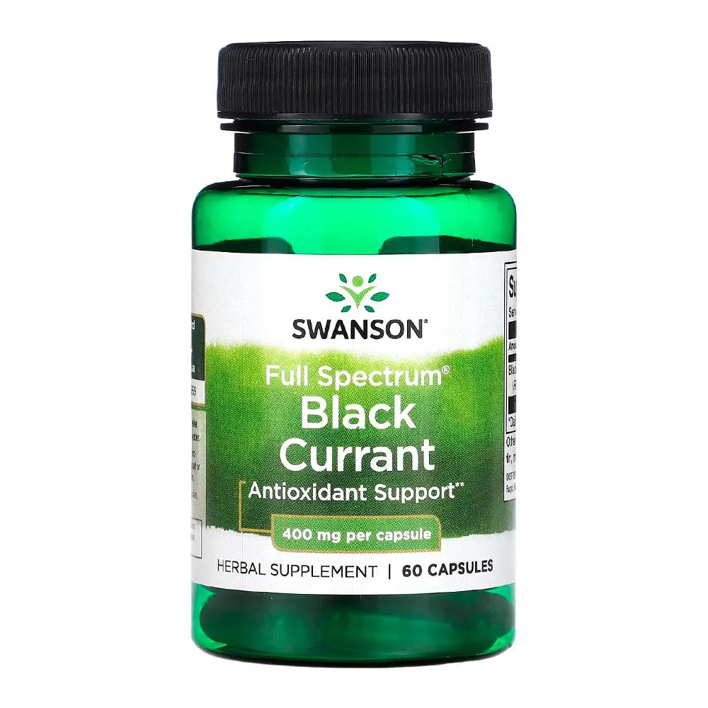 ESPECTRO GROSELHA PRETA 400MG SWANSON 60 CAPS IMPORTADO