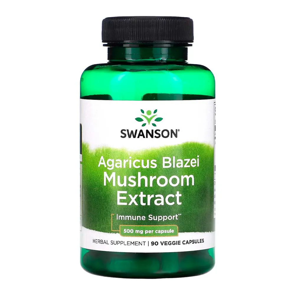 COGUMELO AGARICUS BLAZEI 500MG SWANSON 90 CAPS IMPORTADO