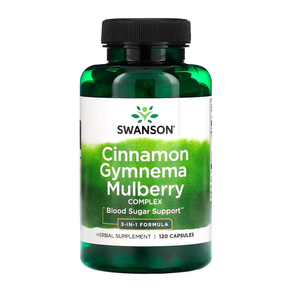 CANELA GYMNEMA MULBERRY SWANSON 120 CAPSULAS IMPORTADO