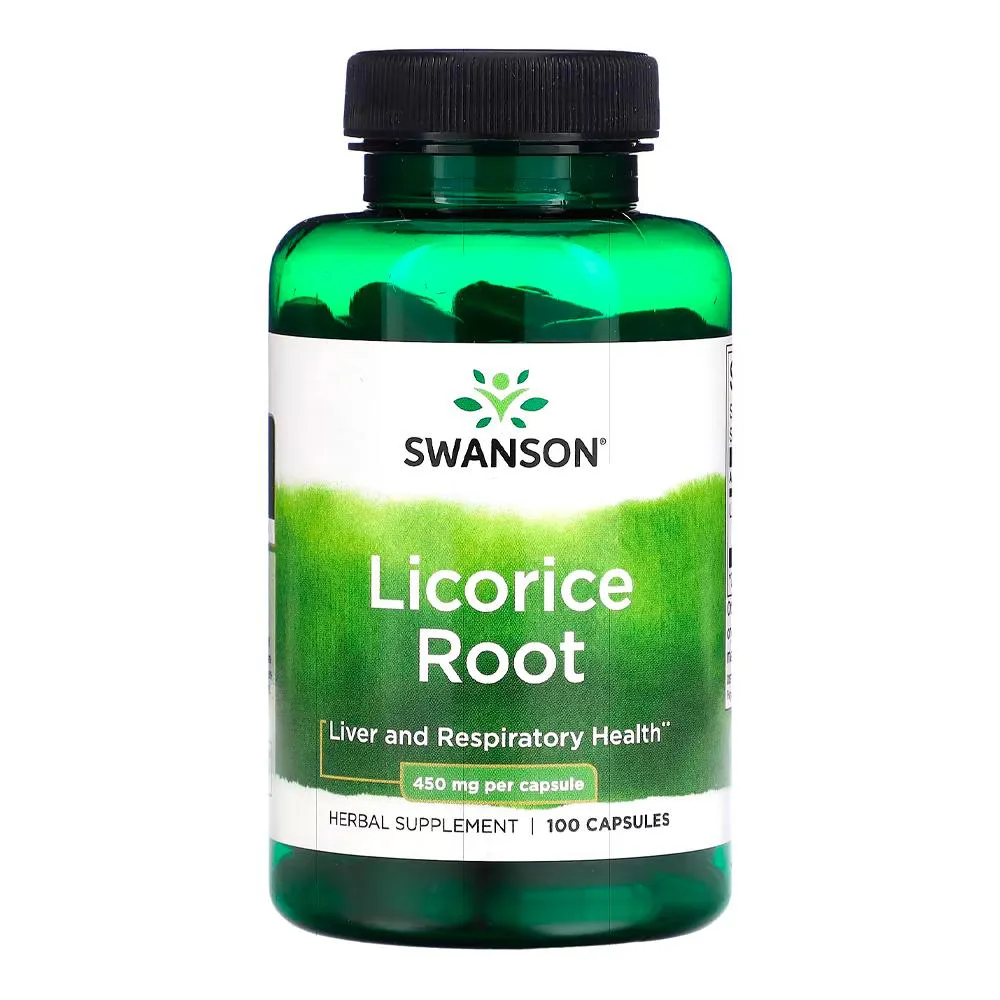 RAIZ DE ALCAçUZ 450MG SWANSON 100 CAPSULAS IMPORTADO