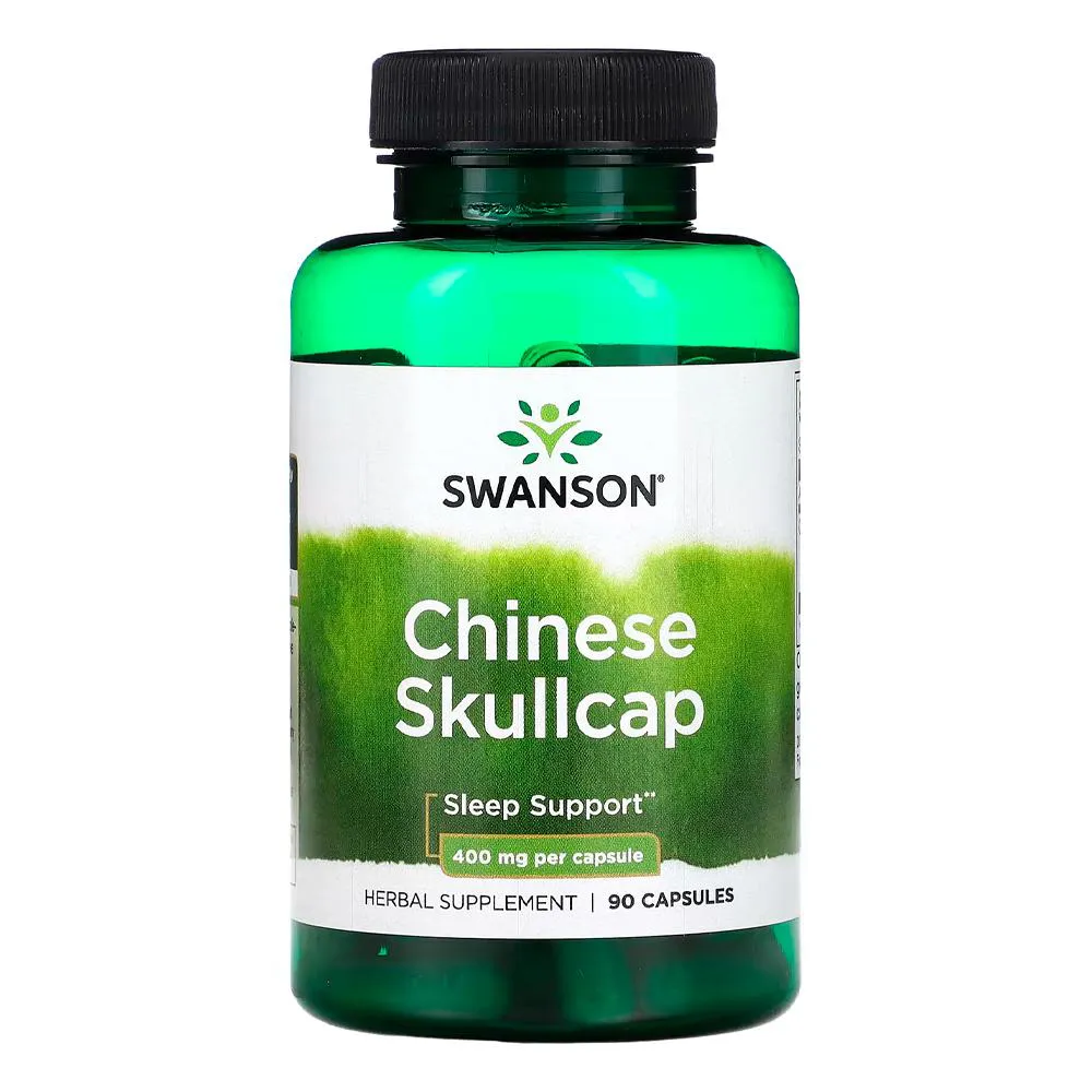 CALOTA CRANIANA CHINESA 400MG SWANSON 90 CAPS IMPORTADO