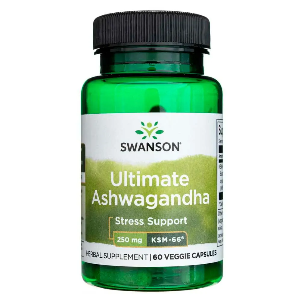 A.SHWAGANDHA ULTIMATE 250MG SWANSON 60 CAPSULAS IMPORTADO
