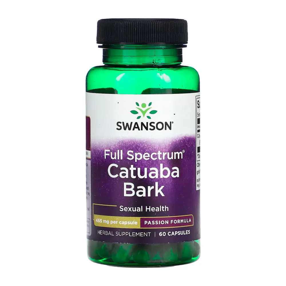 CASCA DE C.ATUABA 465MG SWANSON 60 CáPSULAS IMPORTADO