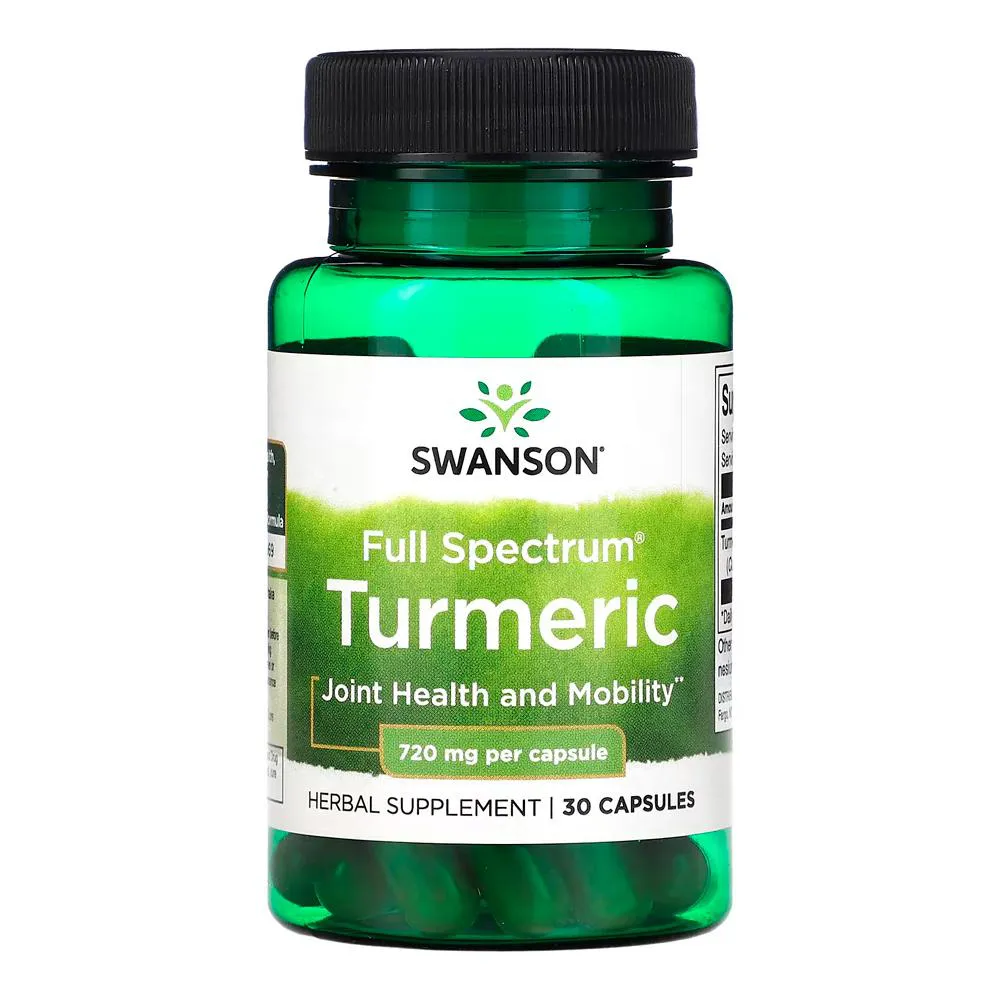 CúRCUMA TURMERIC 720MG SWANSON 30 CAPSULAS IMPORTADO