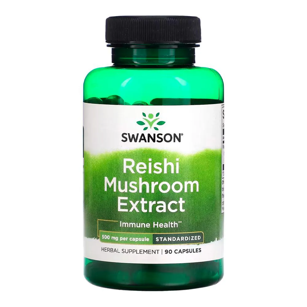 EXTRATO COGUMELO REISHI 500MG SWANSON 90 CAPS IMPORTADO