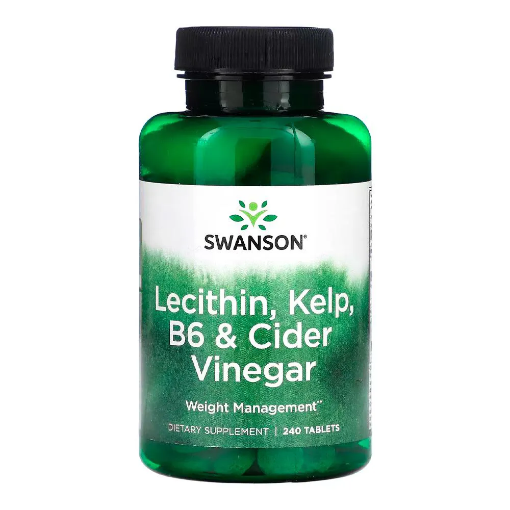 LECITINA, K.ELP, B-6, VINAGRE SWANSON 240 TABS IMPORTADO
