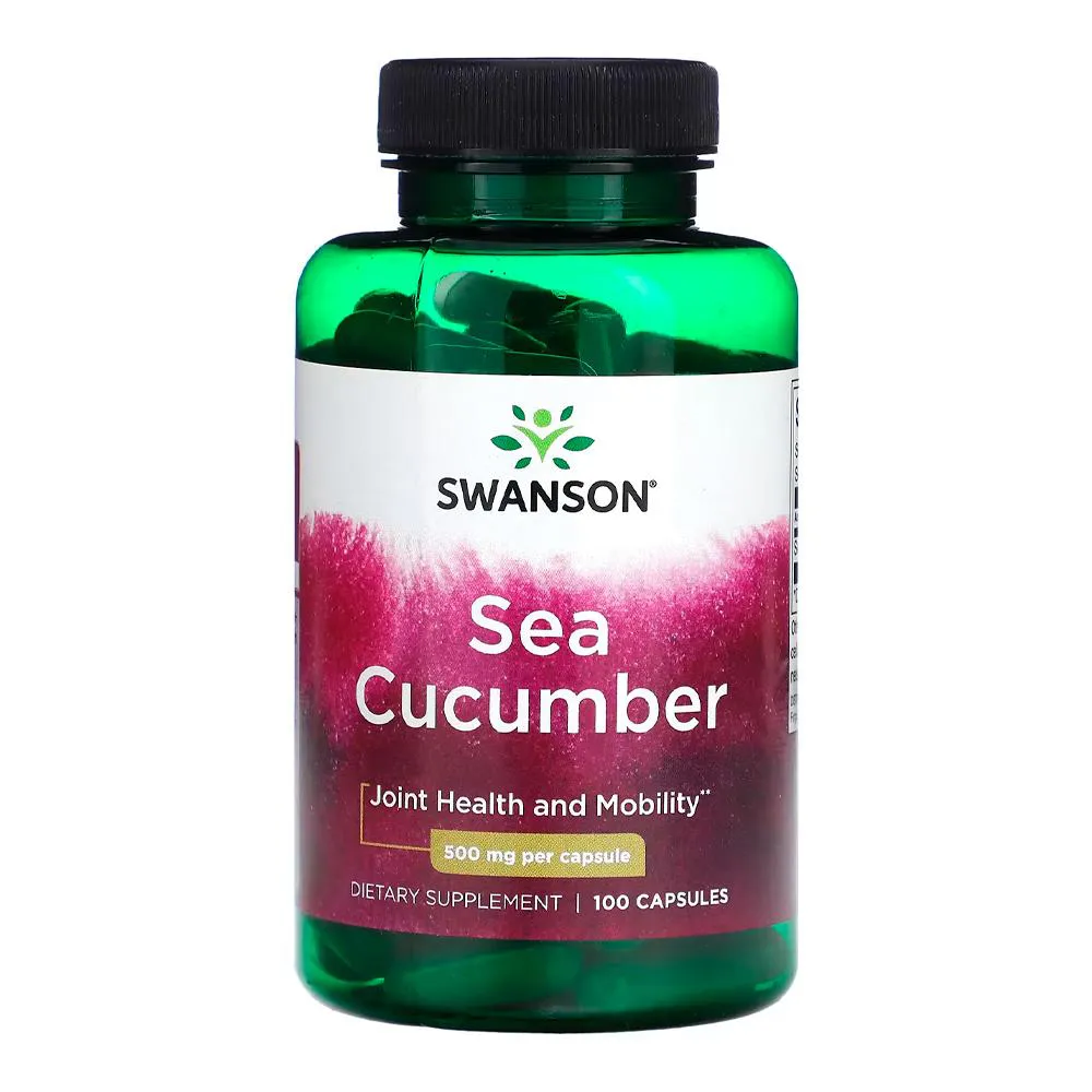 PEPINO DO MAR 500MG SWANSON 100 CAPSULAS IMPORTADO