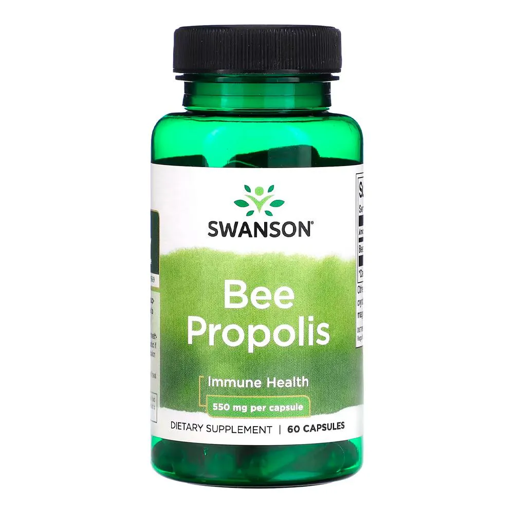 PRóPOLIS DE ABELHA 550MG SWANSON 60 CáPSULAS IMPORTADO