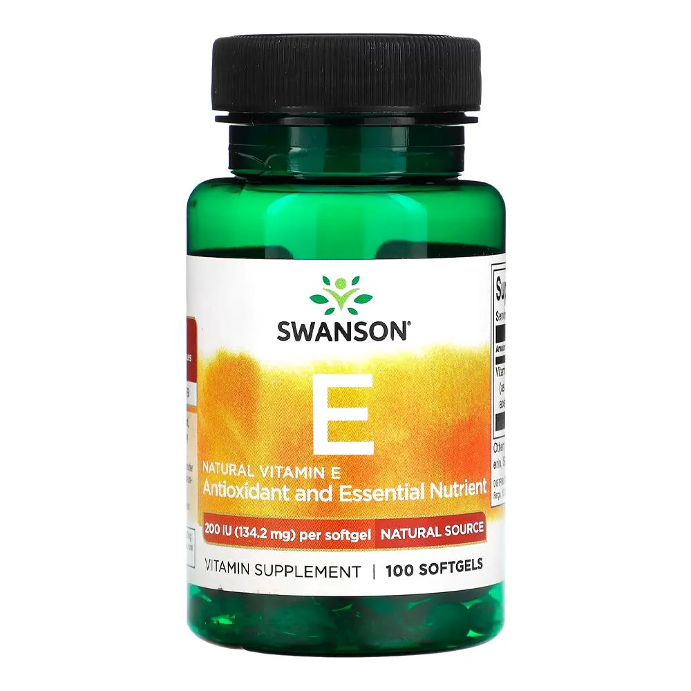 VITAMINA E NATURAL 134.2MG SWANSON 100 SGELS IMPORTADO