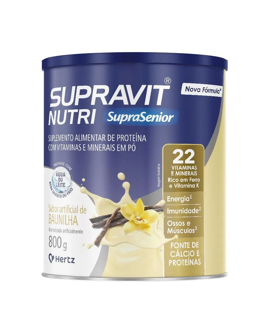 VITAMINA SUPRAVIT SUPRASENIOR BAUNILHA 400G - KLEY HERTZ