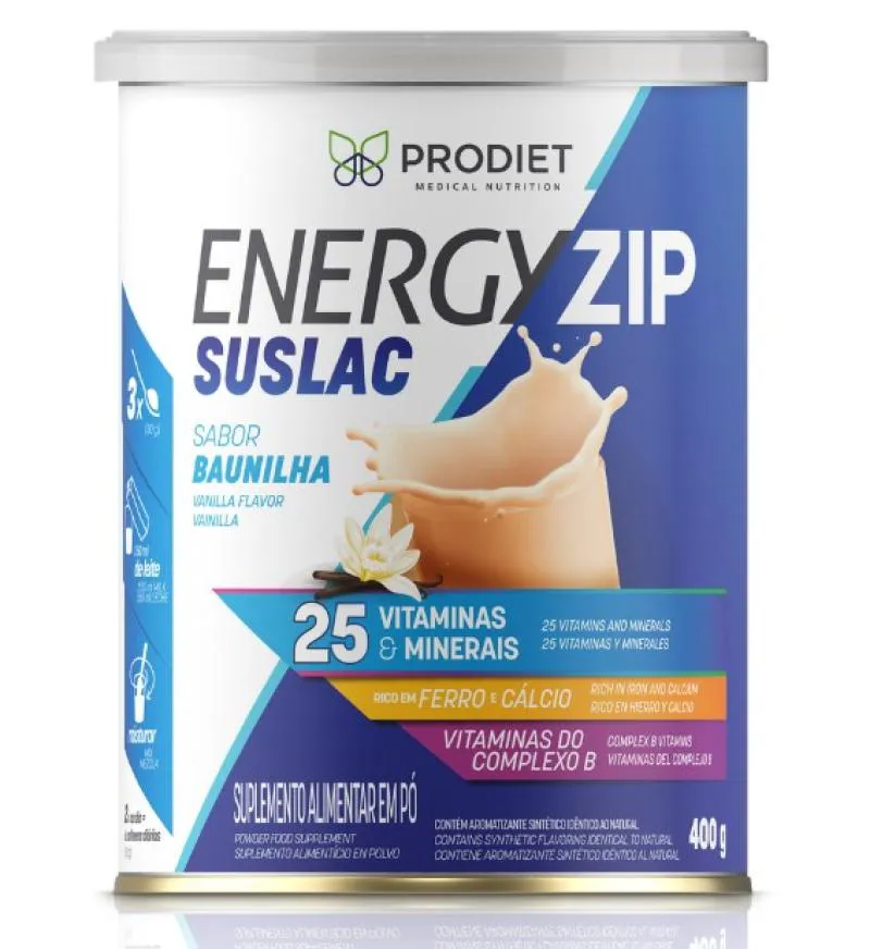 ENERGYZIP SUSLAC BAUNILHA 400G - PRODIET