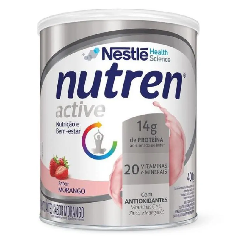 NUTREN ACTIVE MORANGO 400G - NESTLE