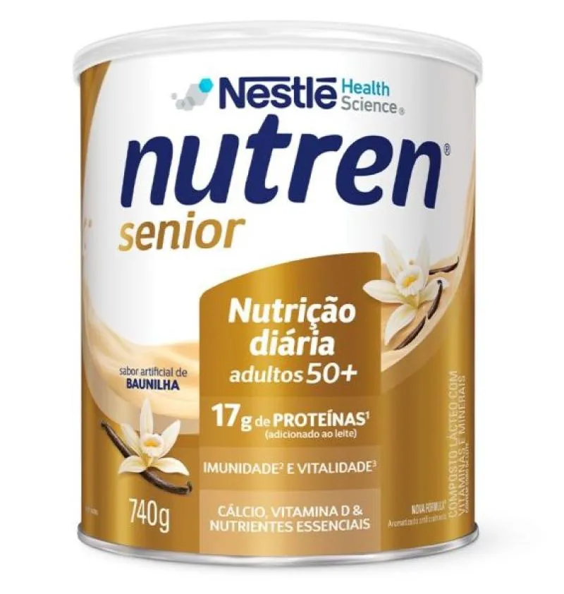 NUTREN SENIOR PO BAUNILHA 740G - NESTLE
