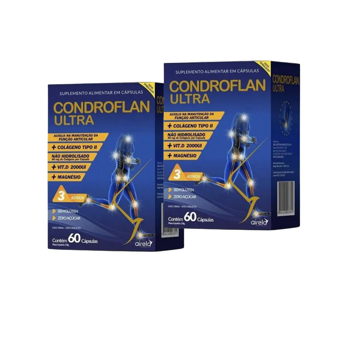 KIT C2 CONDROFLAN ULTRA SUPLEMENTO PARA ARTICULAçãO - AIRELA