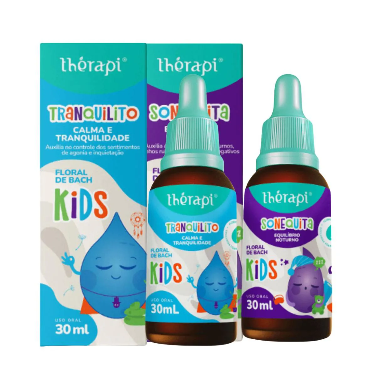 KIT SONEQUITA E TRANQUITO FLORAL KIDS - THéRAPI