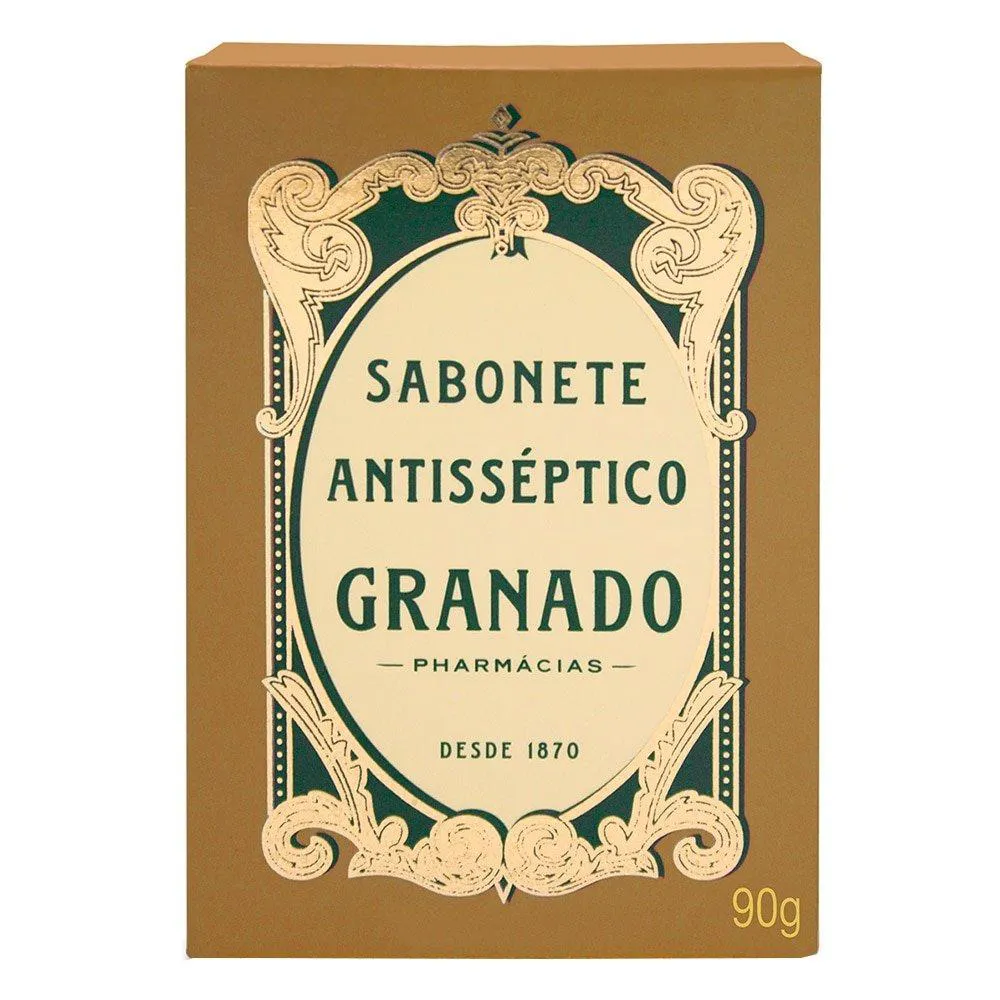 SABONETE GRANADO ANTISSéPTICO TRADICIONAL 90G EMBALAGEM COM 12 UNIDADES