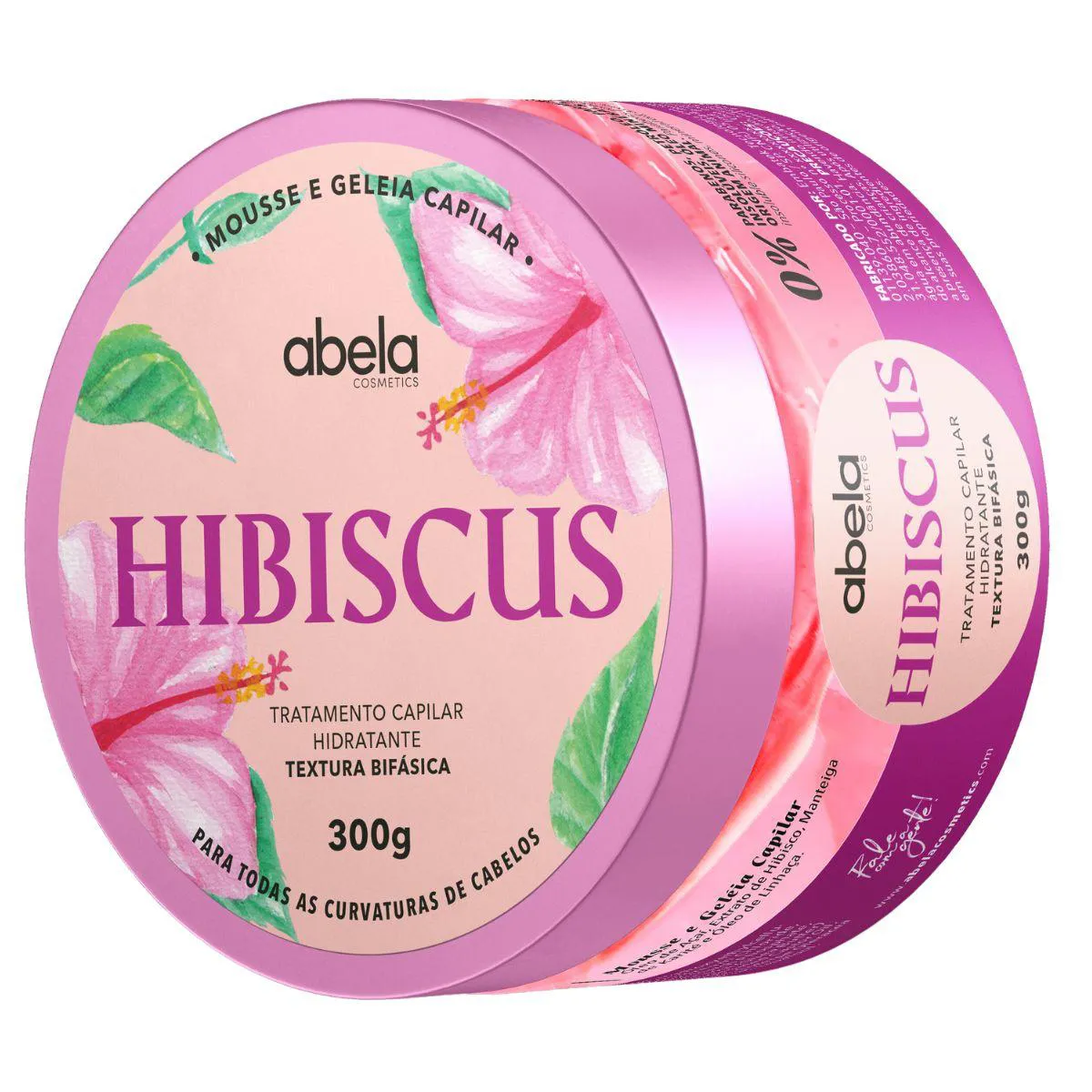 MASCARA HIDRATAçãO PROFUNDA BIFASICA HIBISCUS 300G - ABELA