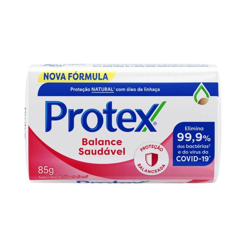 SABONETE PROTEX BALANCE SAUDáVEL ANTIBACTERIANO 85G EMBALAGEM COM 12 UNIDADES