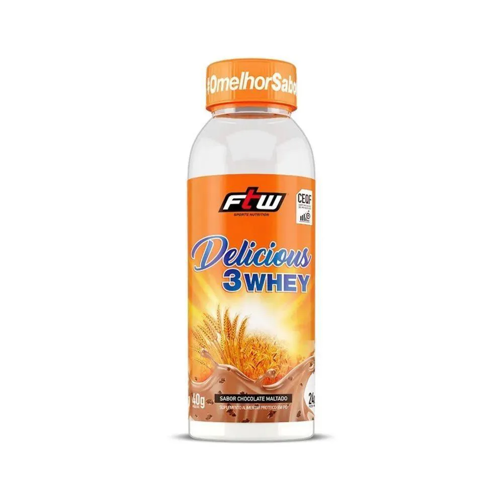 DELICIOUS 3WHEY 40G SABOR CHOCOLATE MALTADO