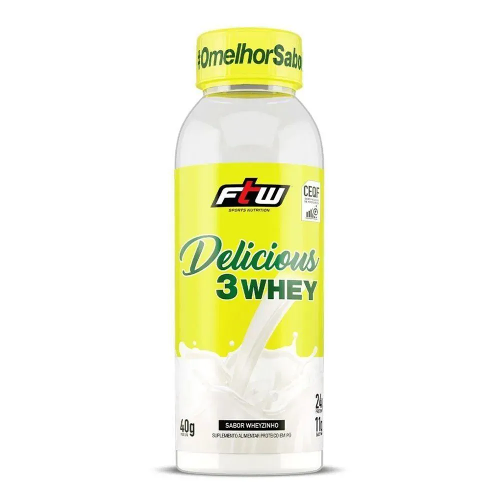 DELICIOUS 3WHEY 40G SABOR WHEYZINHO NATURAL