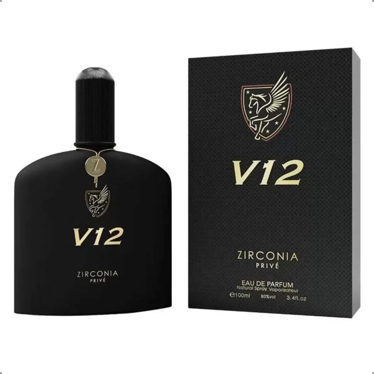 PERFUME ÁRABE ZIRCôNIA PRIVé V12 MASCULINO 100ML