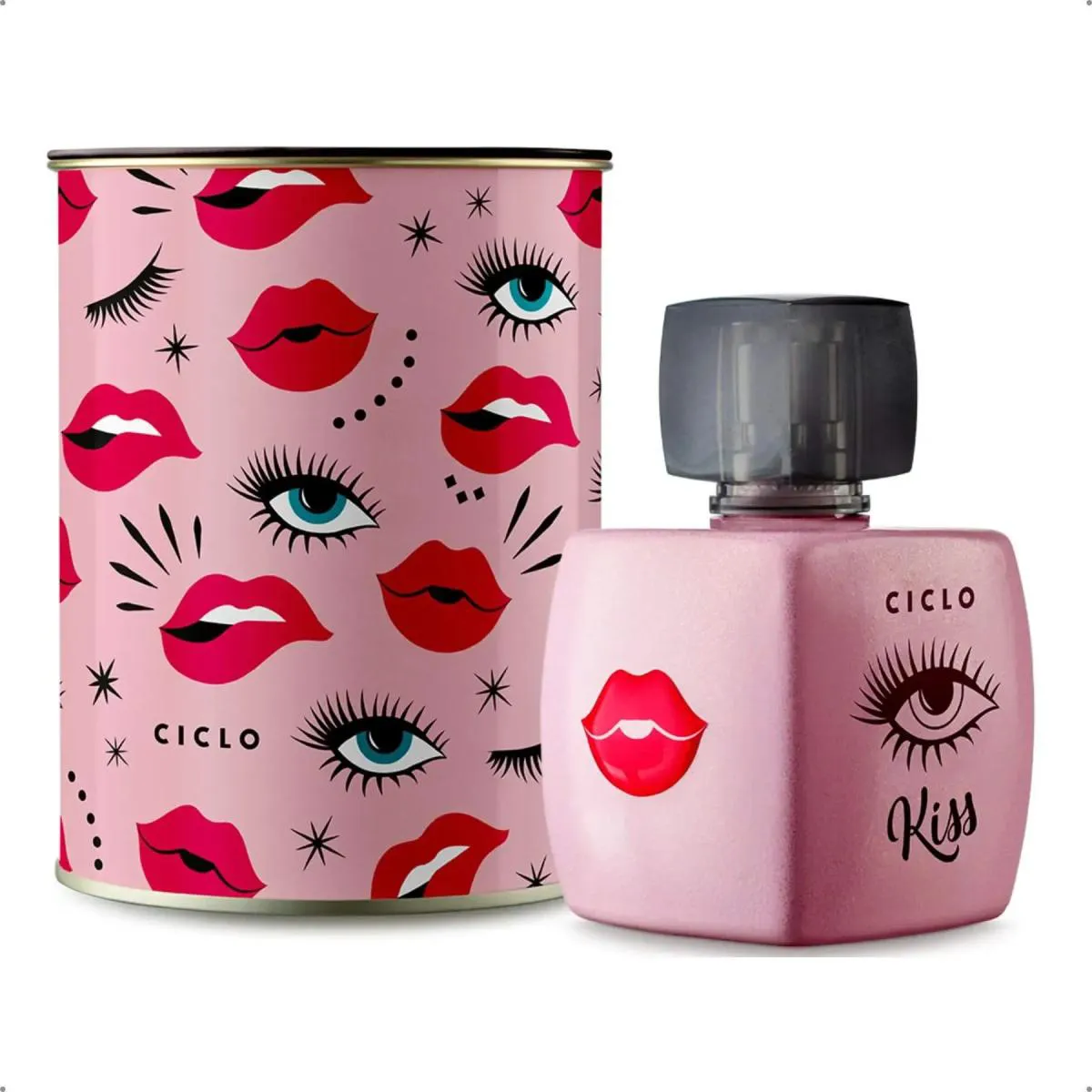 PERFUME FEMININO CICLO LATA KISS DEO COLONIA 100ML