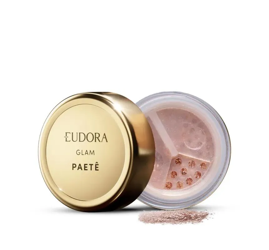 EUDORA GLAM PAETê GLITTER MULTIFUNCIONAL ROSê 1G