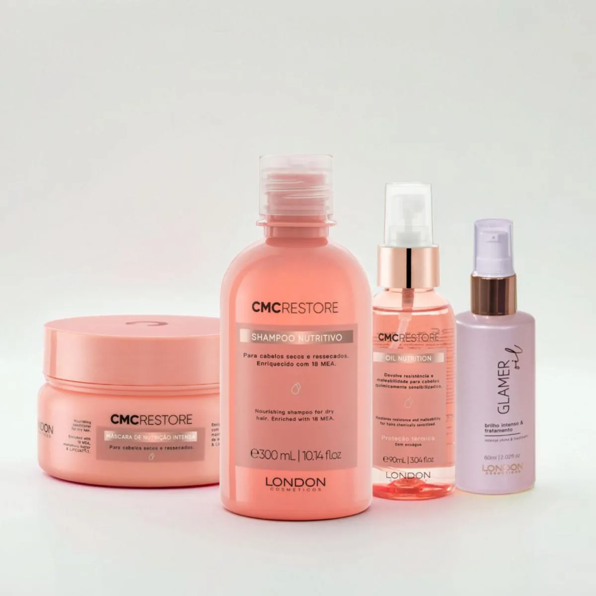 KIT CMC RESTORE NUTRIçãO HARE CARE GLAMER| LONDON COSMéTICOS