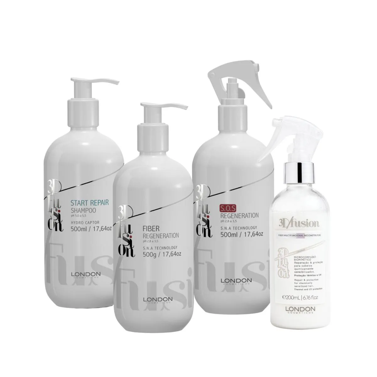 KIT REGENERAçãO 3D FUSION PROFISSIONAL | LONDON COSMéTICOS