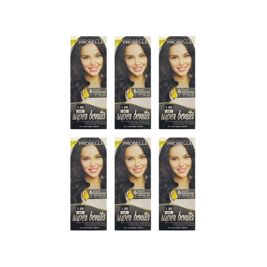 COLORAçAO PROBELLE SUPER BONITA 1.88 PRETO TABACO - 6UN