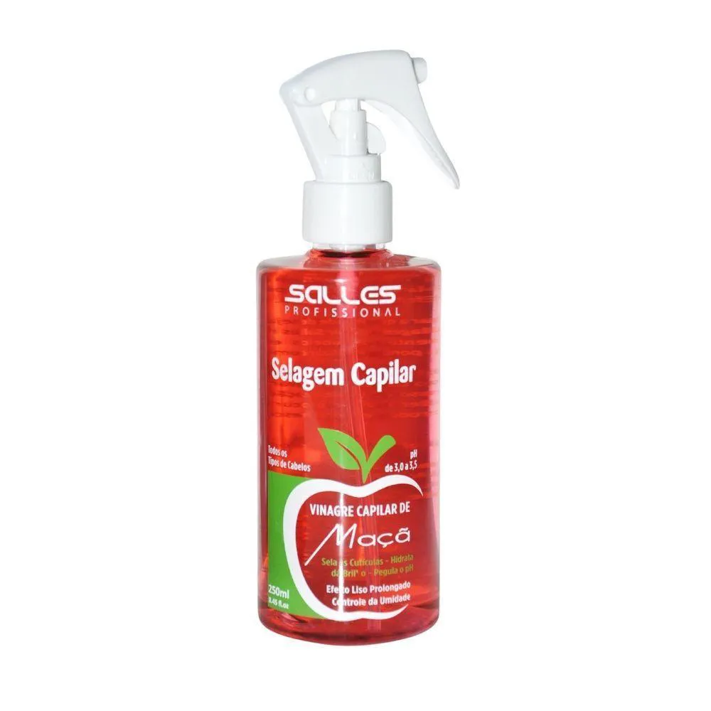 VINAGRE CAPILAR DE MAçã SALLES PROFISSIONAL 250ML