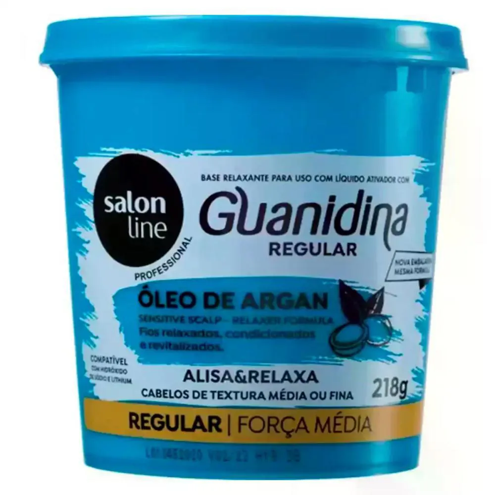 GUANIDINA OLEO DE ARGAN REGULAR SALON LINE 218G