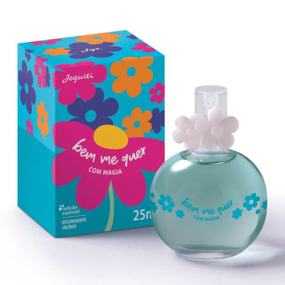 PERFUME FEMININO BEM-ME-QUER COM MAGIA DEO COLôNIA 25ML QHS - JEQUITI