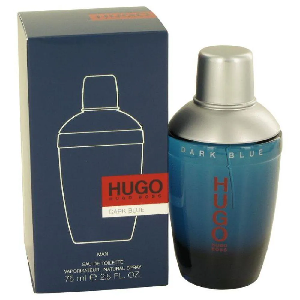 PERFUME MASCULINO DARK BLUE HUGO BOSS EAU DE TOILETTE 75ML