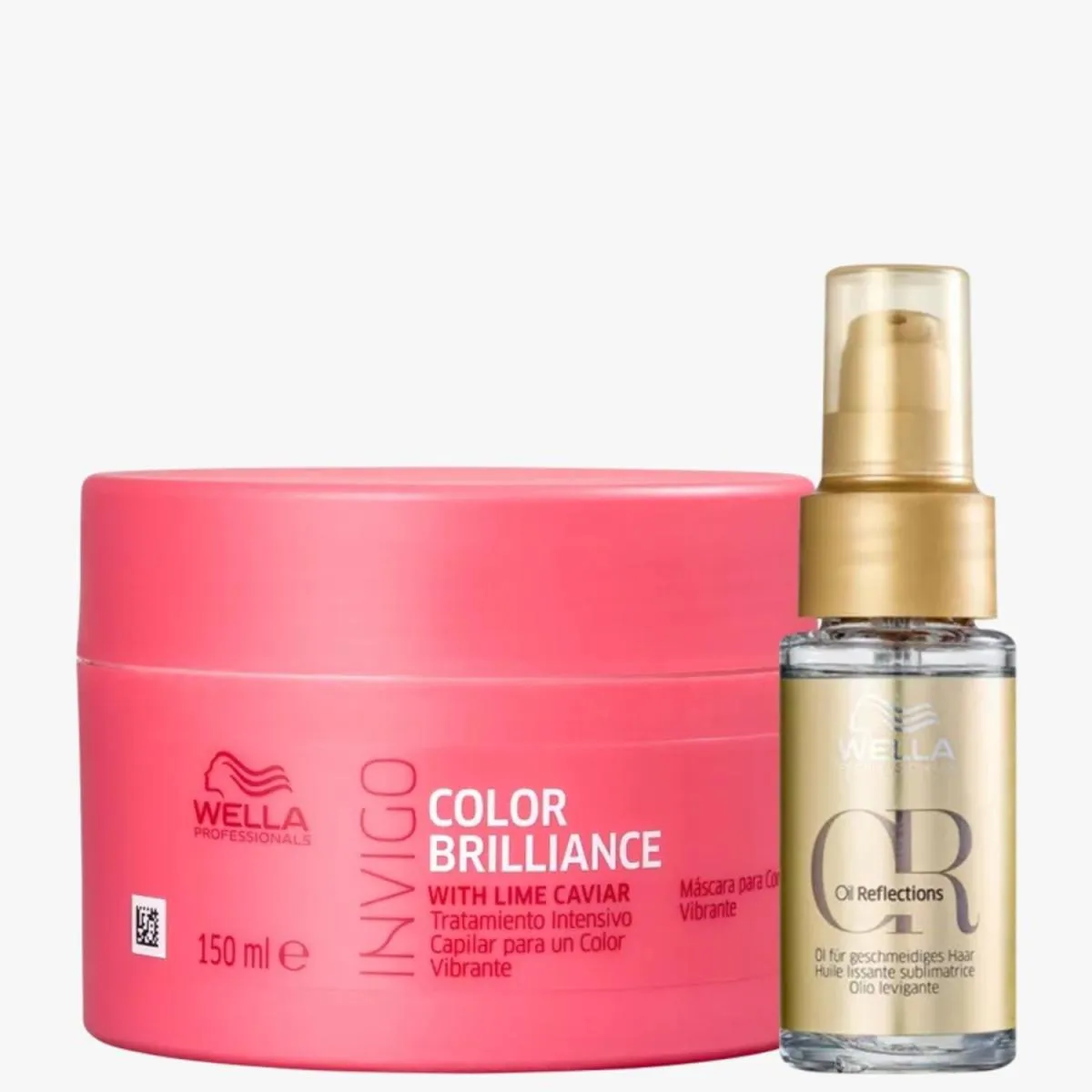 WELLA KIT PROFESSIONALS INVIGO COLOR BRILLIANCE MASK + OIL REFLECTIONS (2 PRODUTOS)