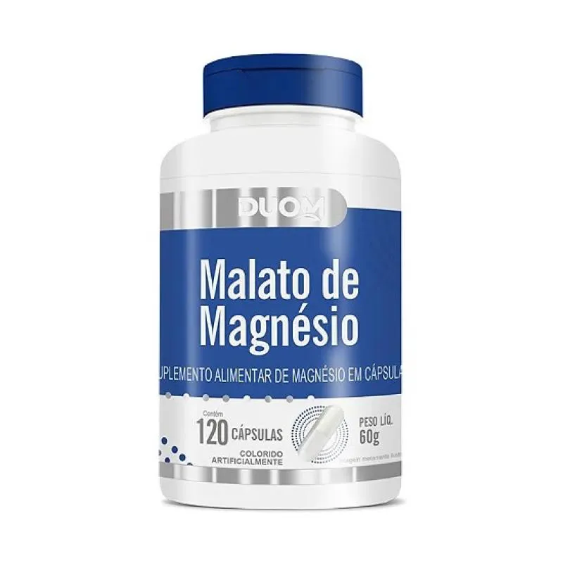 MALATO DE MAGNéSIO COM 120 CáPSULAS - DUOM