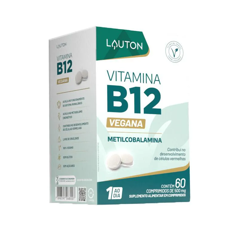 VITAMINA B12 METILCOBALAMINA 9,94MCG 60 COMPRIMIDOS - LAUTON