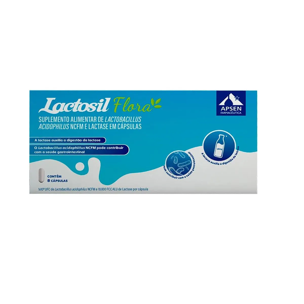 SUPLEMENTO ALIMENTAR LACTOSIL FLORA 08 CPS - APSEN