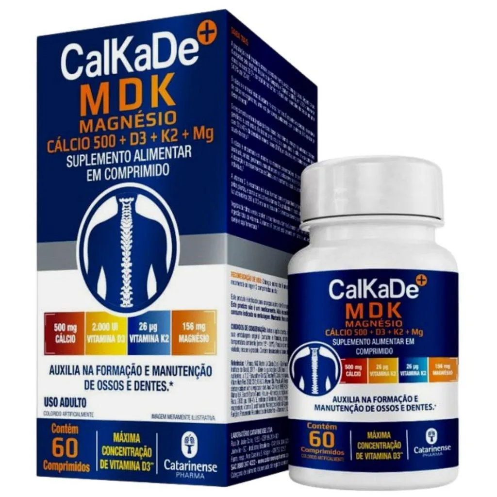 SUPLEMENTO VITAMINA CALKADE MDK 60 CPS – CATARINENSE