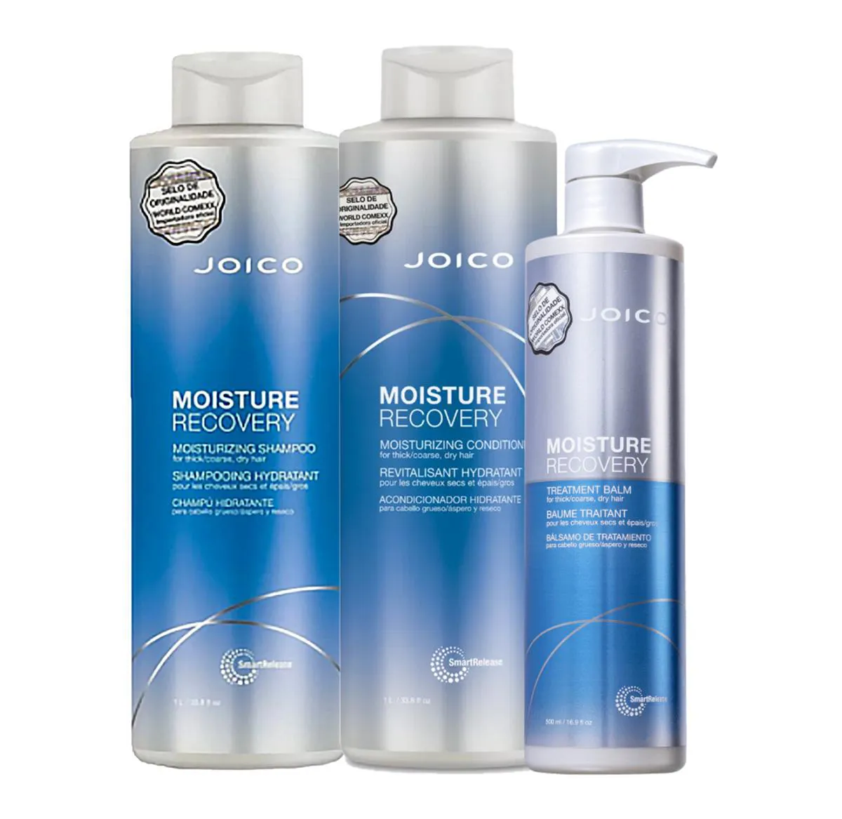 KIT JOICO MOISTURE RECOVERY PROFESSIONAL ( 3 PRODUTOS LITRO)