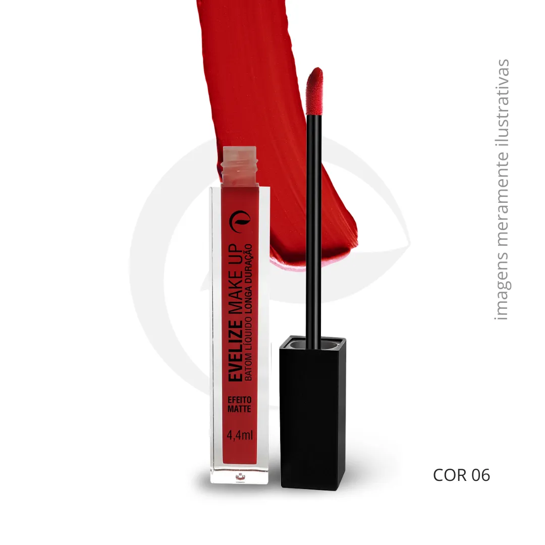 BATOM LíQUIDO EVELIZE MAKE UP - 6 OPçõES DE CORES 06