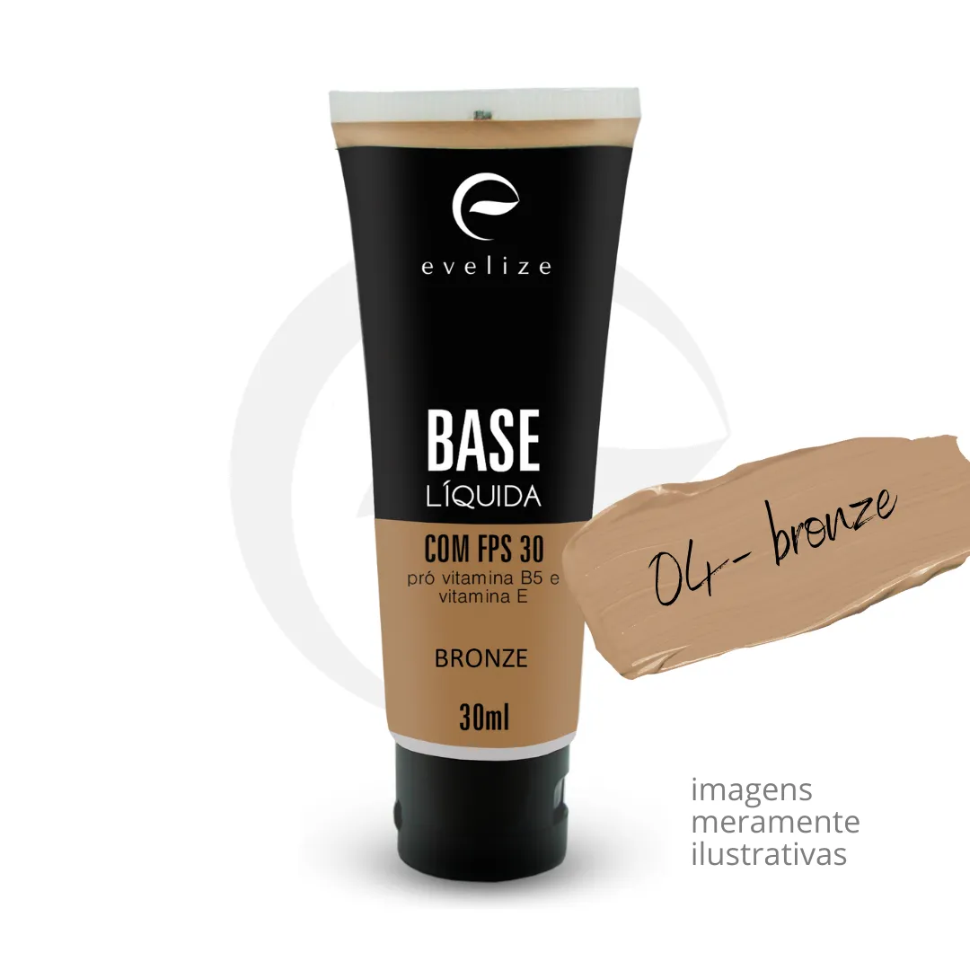 BASE LIQUIDA COM FPS 30 - EVELIZE Bronze