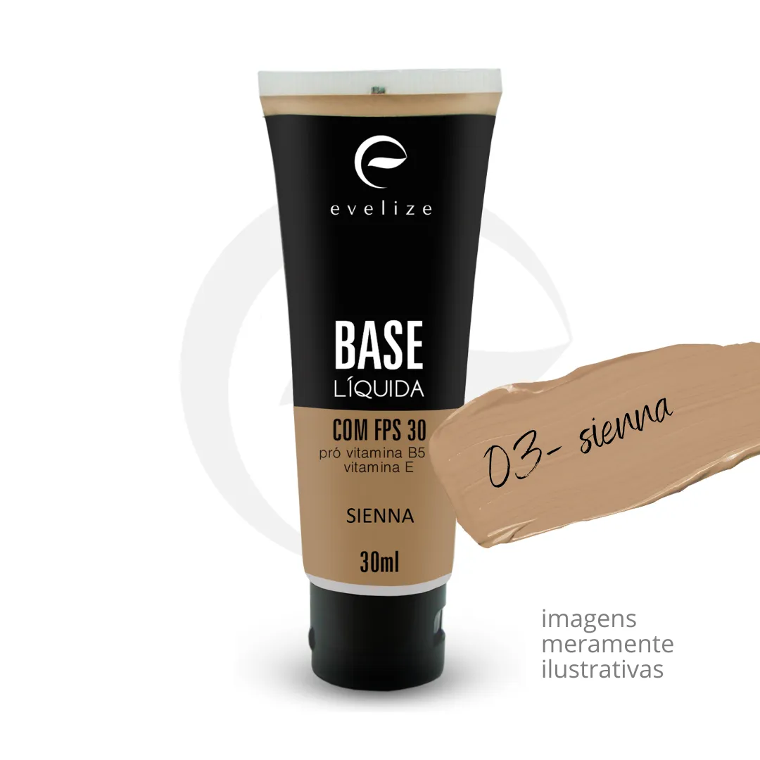 BASE LIQUIDA COM FPS 30 - EVELIZE Sienna