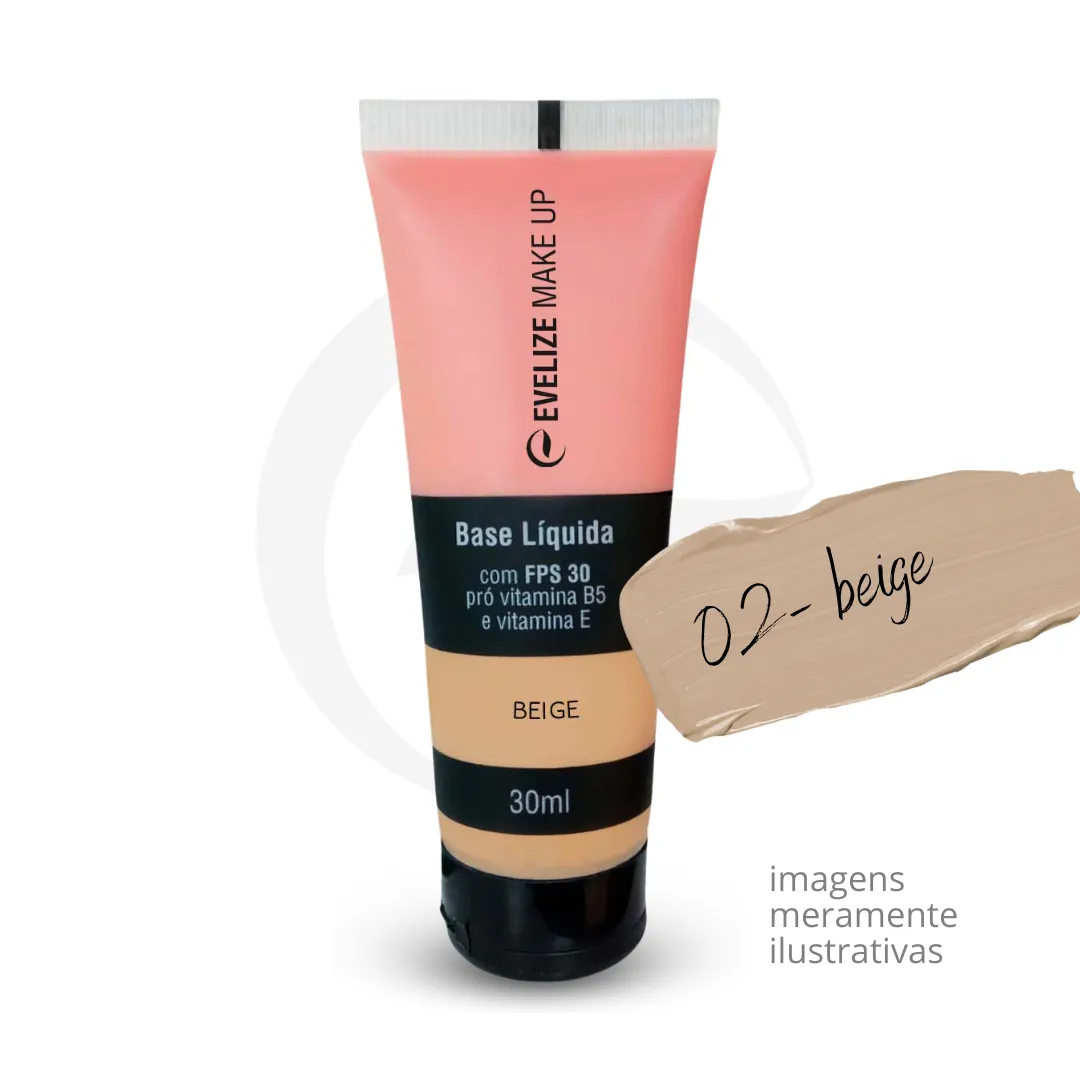 BASE LIQUIDA COM FPS 30 - EVELIZE Beige