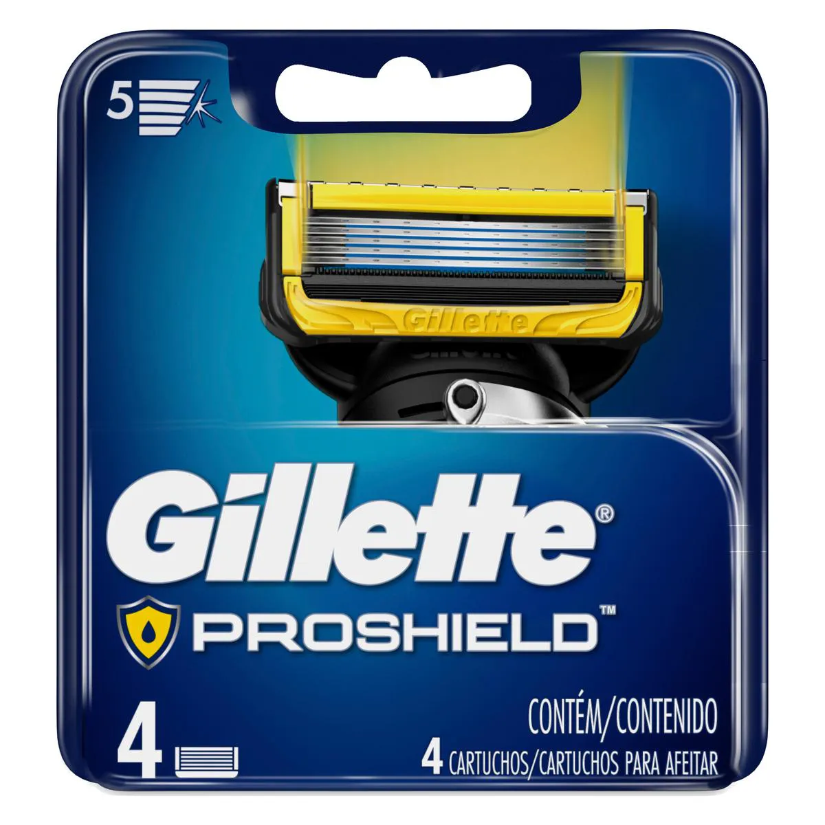 Carga para Aparelho de Barbear Gillette Proshield 4 unidades